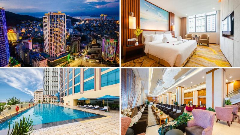 Không gian sang trọng của nhà hàng tại Tuần Châu Resort Hạ Long với tầm nhìn đẹp